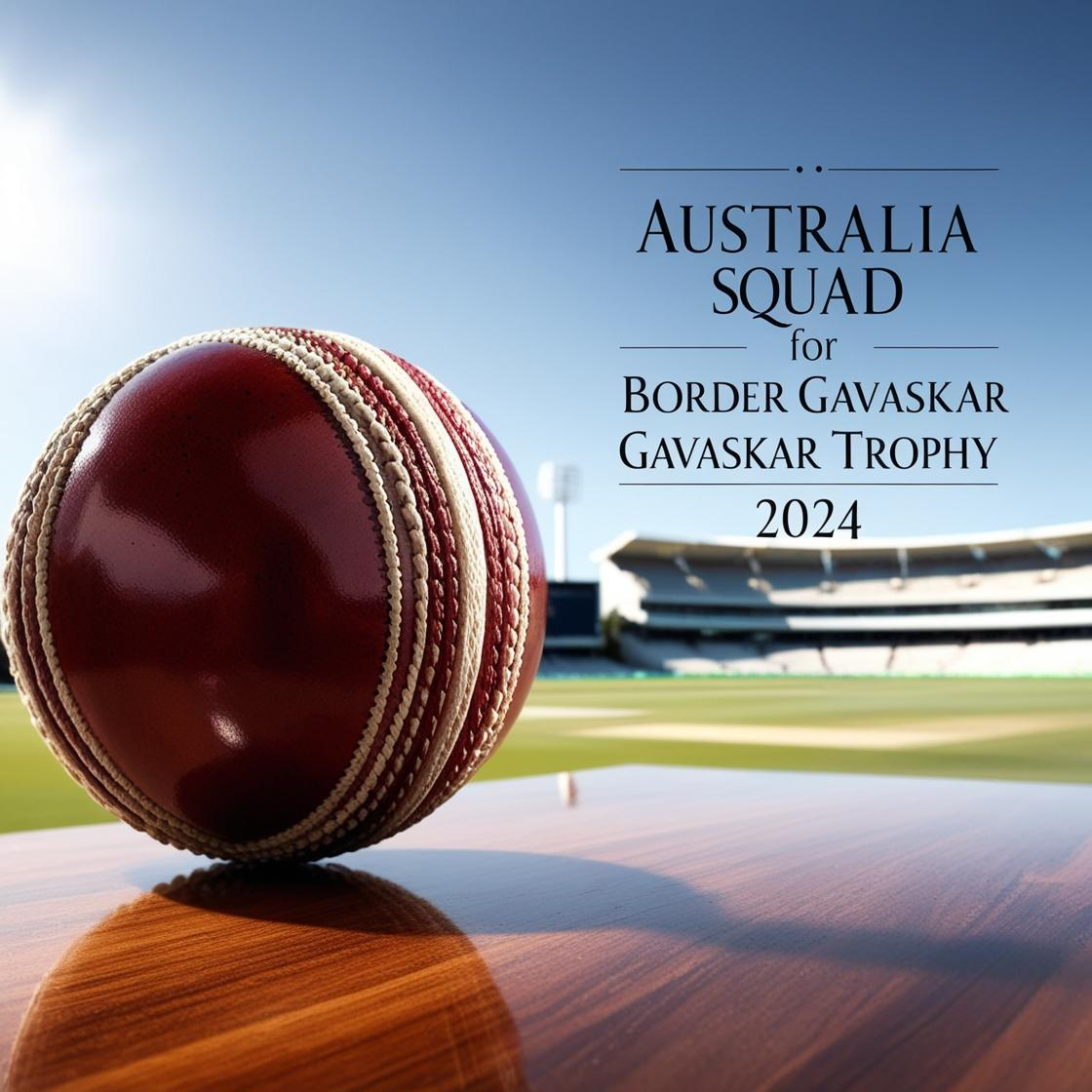 Australia Squad for Border Gavaskar Trophy 2024